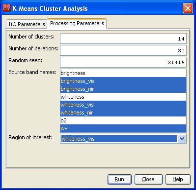 K-Means Cluster Analysis Dialog