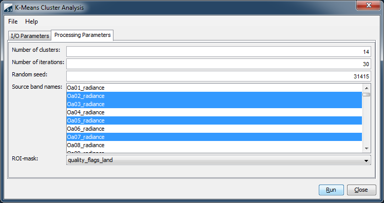 K-Means Cluster Analysis Dialog