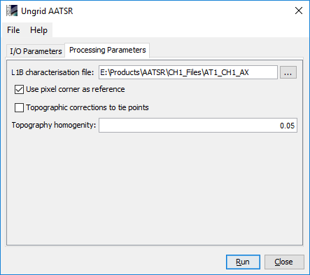 Processing Parameters of OWT Processor