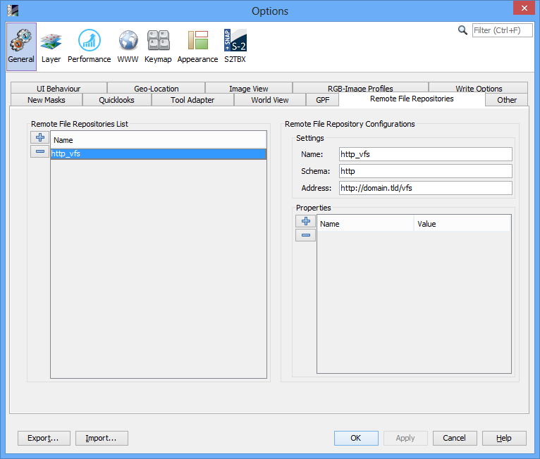 Remote File Repository Selection