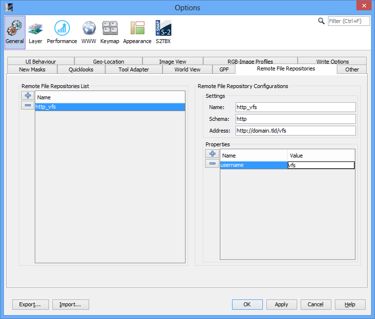 Remote File Repository Property Value